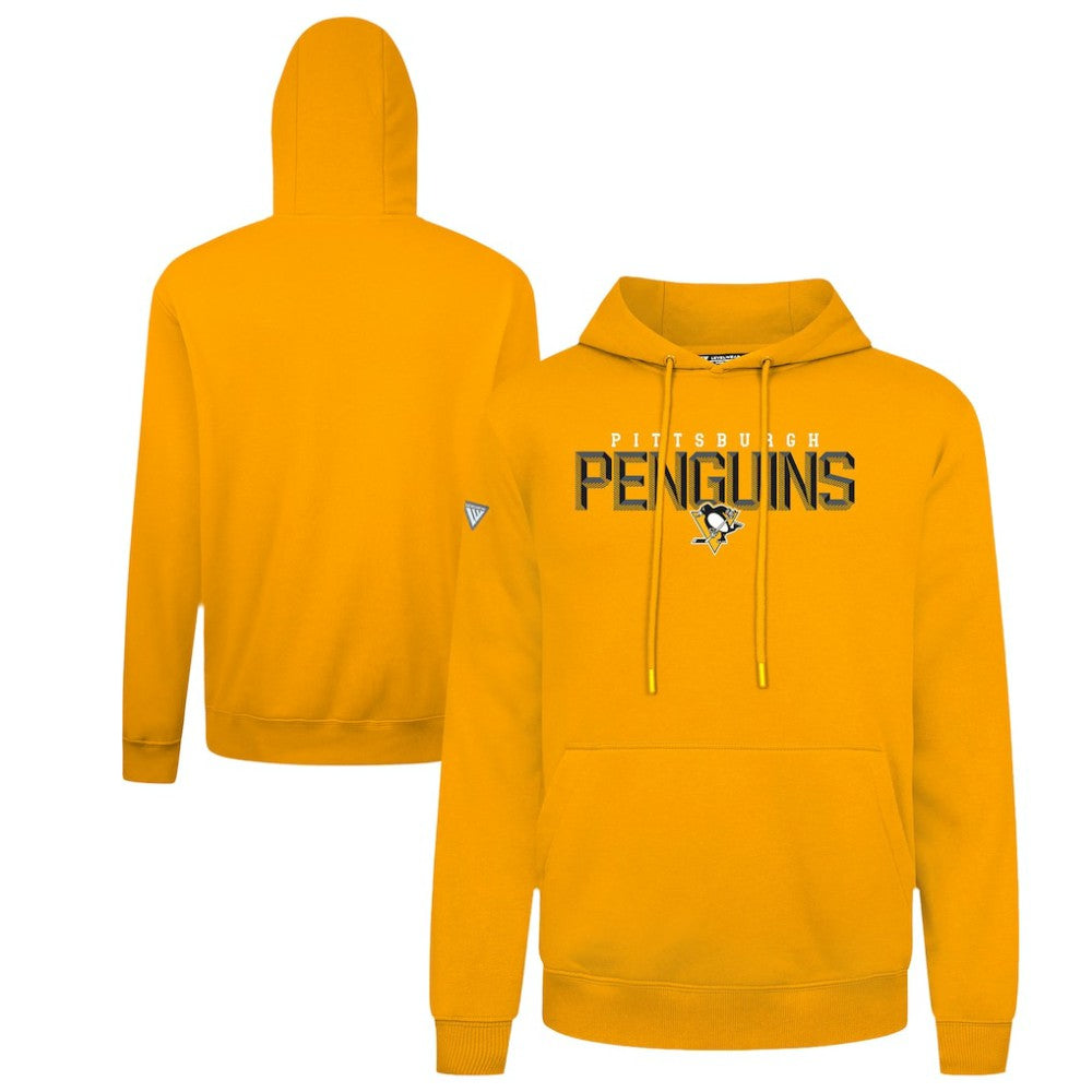 Pittsburgh Penguins Levelwear Podium Carve Pullover Hoodie - Gold - NHL