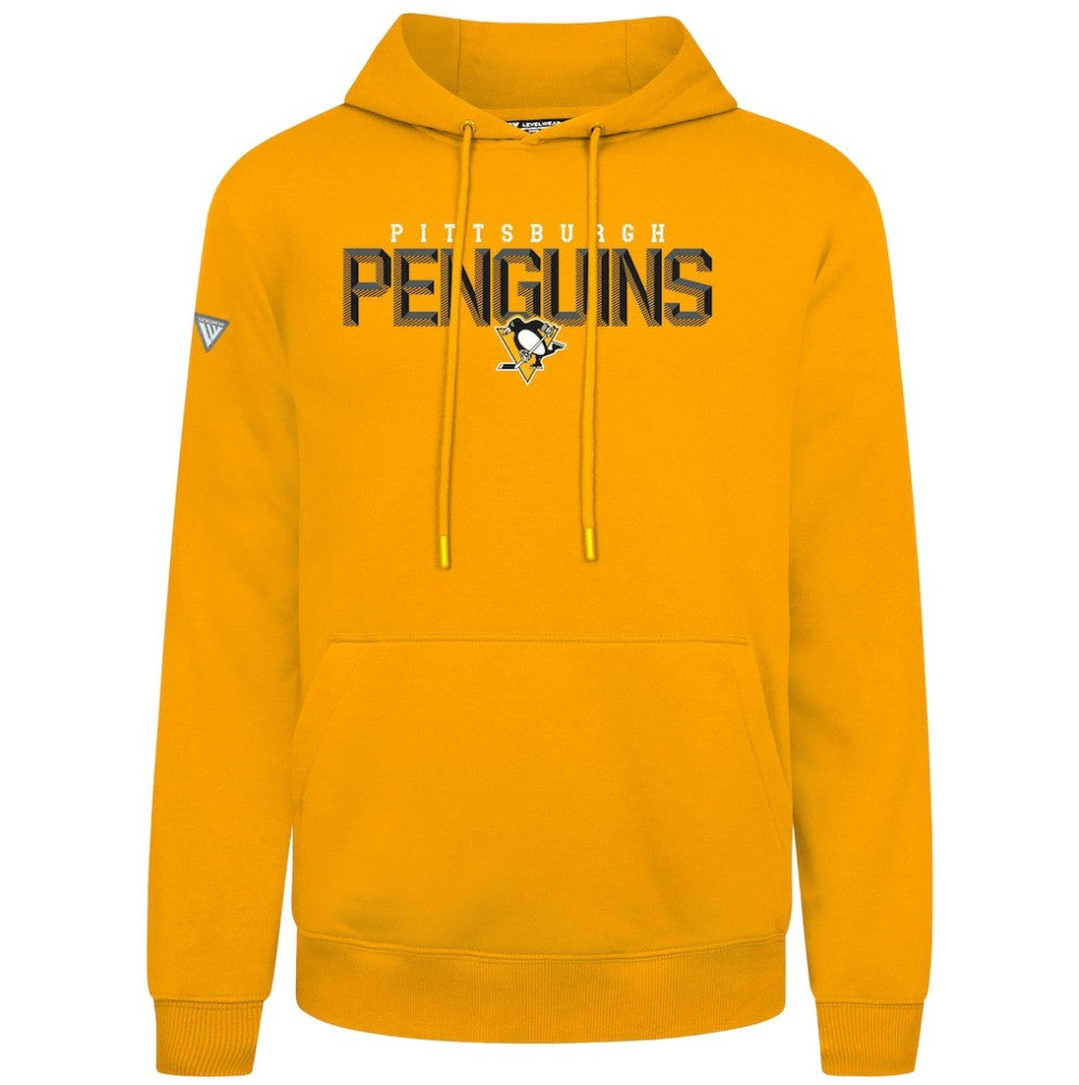 Pittsburgh Penguins Levelwear Podium Carve Pullover Hoodie - Gold - NHL