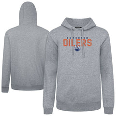 Edmonton Oilers Levelwear Podium Carve Pullover Hoodie - Gray - NHL