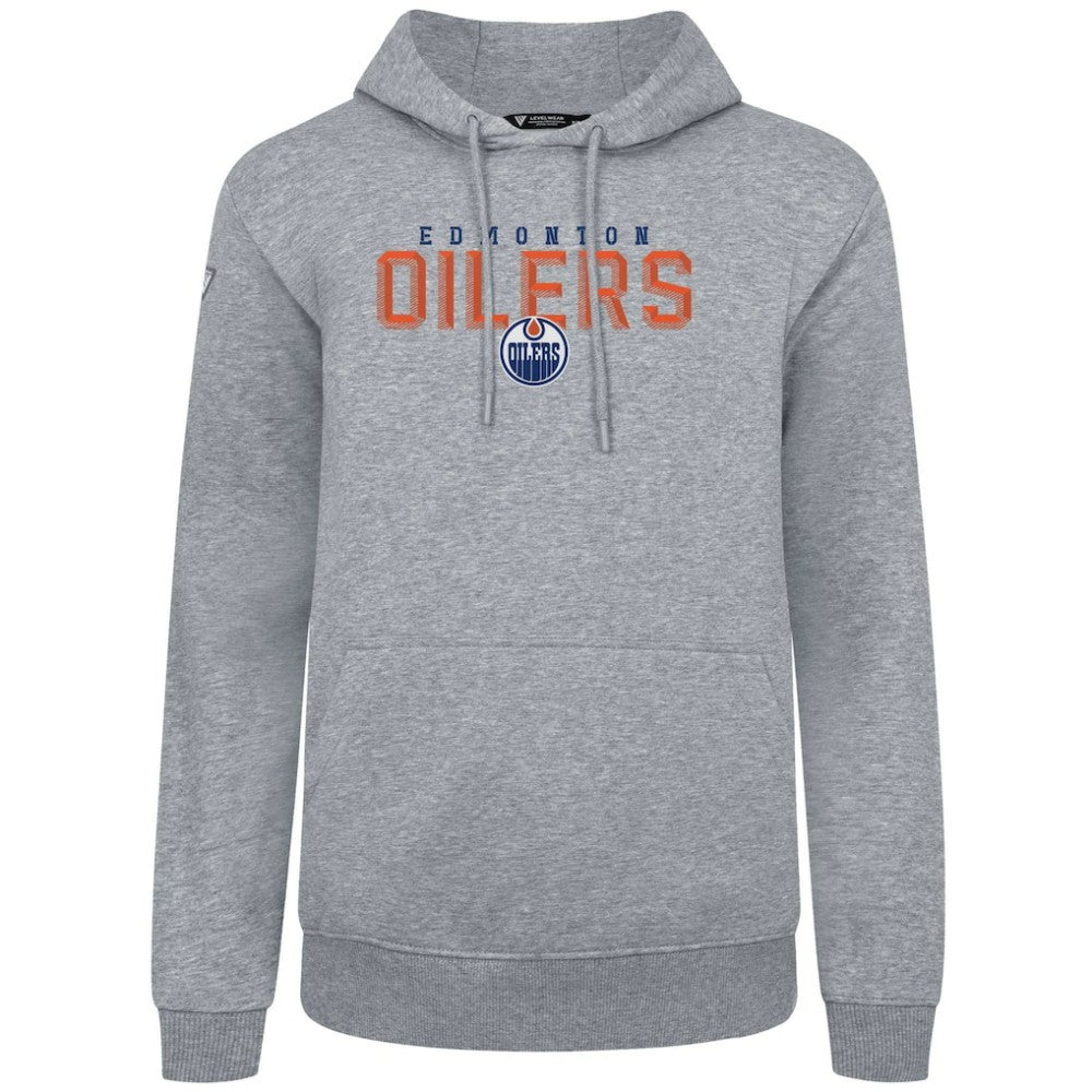 Edmonton Oilers Levelwear Podium Carve Pullover Hoodie - Gray - NHL