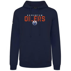 Edmonton Oilers Levelwear Podium Carve Pullover Hoodie - Navy - NHL
