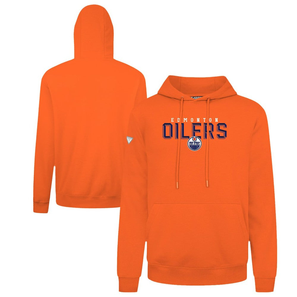 Edmonton Oilers Levelwear Podium Carve Pullover Hoodie - Orange - NHL