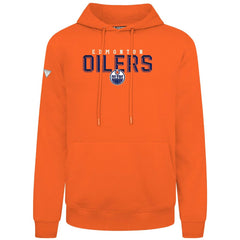 Edmonton Oilers Levelwear Podium Carve Pullover Hoodie - Orange - NHL