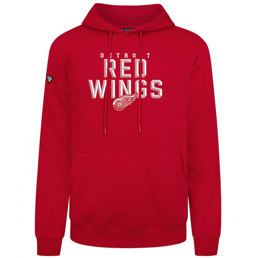 Detroit Red Wings Levelwear Podium Carve Pullover Hoodie - Red - NHL