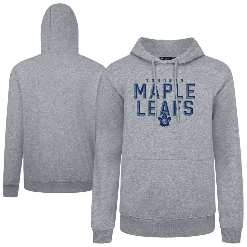 Toronto Maple Leafs Levelwear Podium Carve Pullover Hoodie - Gray - NHL