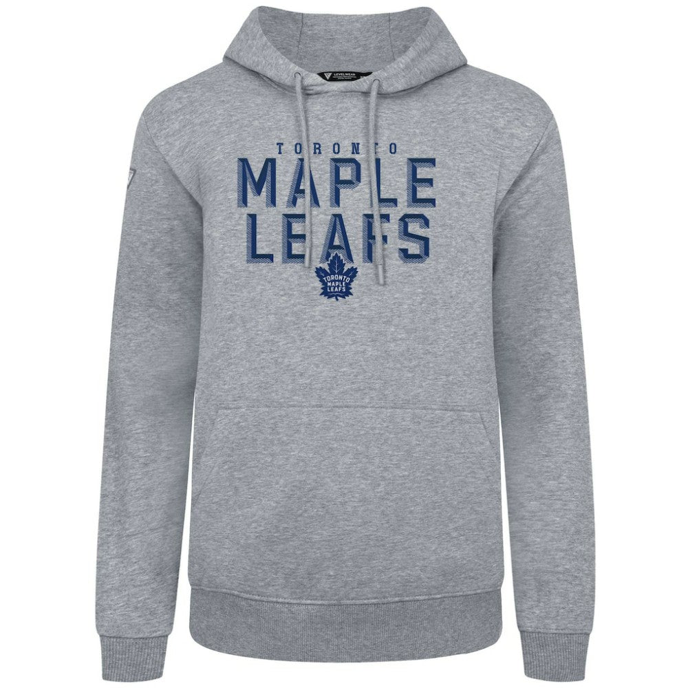 Toronto Maple Leafs Levelwear Podium Carve Pullover Hoodie - Gray - NHL