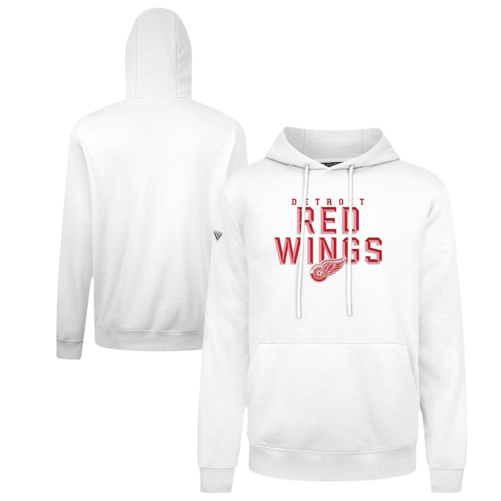 Detroit Red Wings Levelwear Podium Carve Pullover Hoodie - White - NHL
