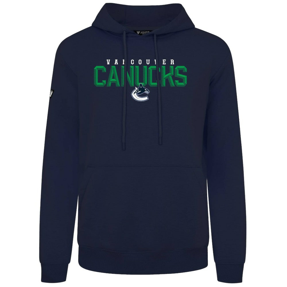 Vancouver Canucks Levelwear Podium Carve Pullover Hoodie - Navy - NHL