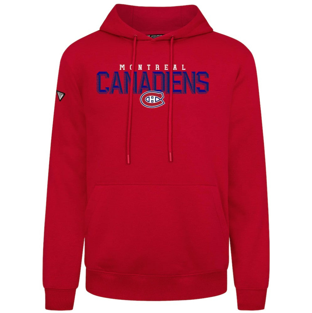 Montreal Canadiens Levelwear Podium Carve Pullover Hoodie - Red - NHL