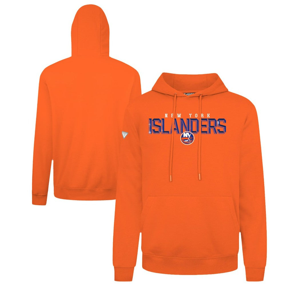 New York Islanders Levelwear Podium Carve Pullover Hoodie - Orange - NHL