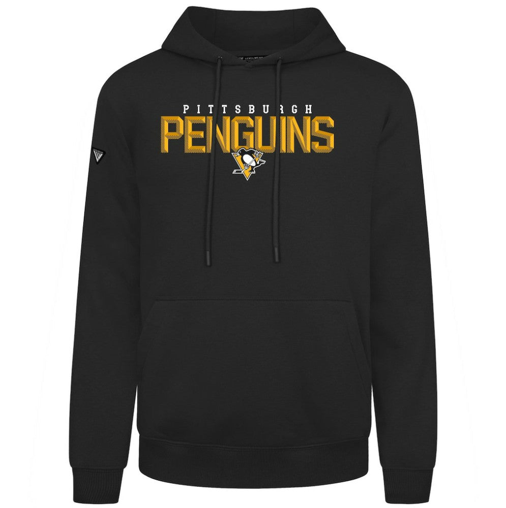 Pittsburgh Penguins Levelwear Podium Carve Pullover Hoodie - Black - NHL