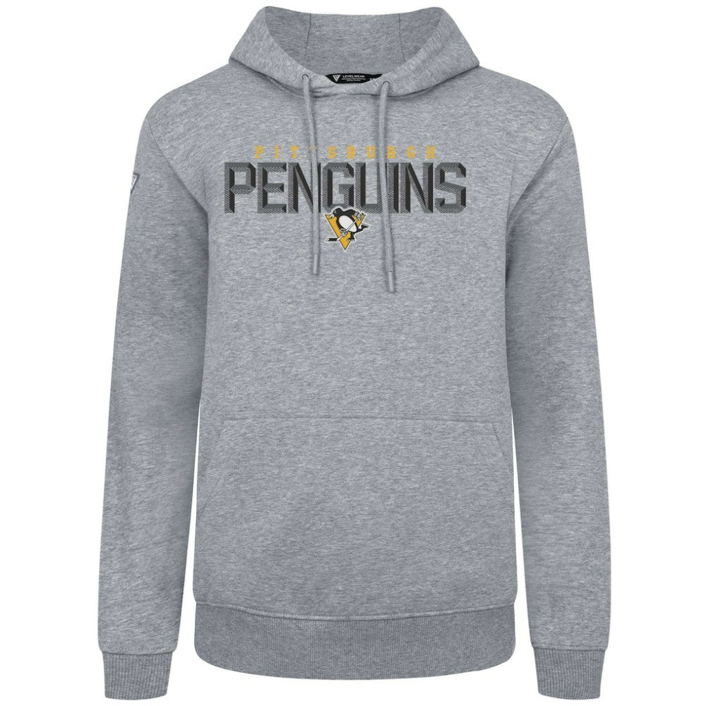 Pittsburgh Penguins Levelwear Podium Carve Pullover Hoodie - Gray - NHL