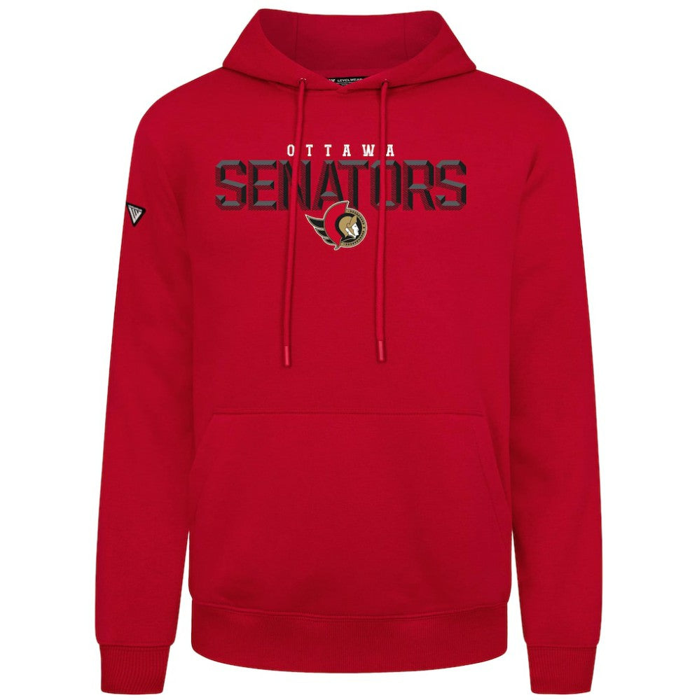 Ottawa Senators Levelwear Podium Carve Pullover Hoodie - Red - NHL
