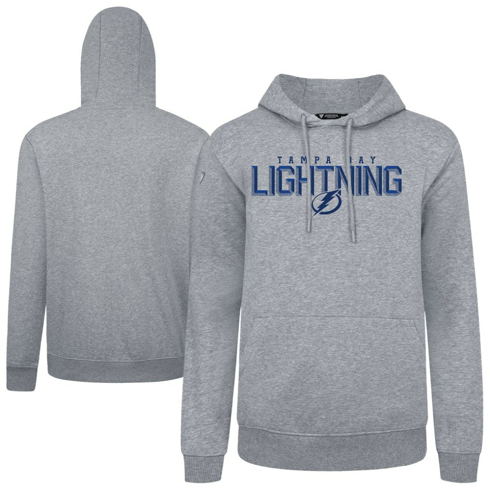 Tampa Bay Lightning Levelwear Podium Carve Pullover Hoodie - Gray - NHL