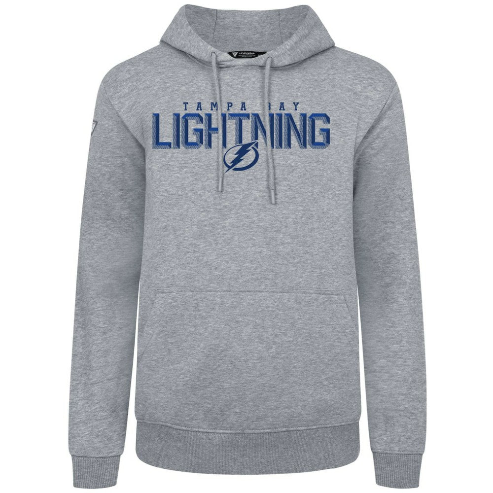 Tampa Bay Lightning Levelwear Podium Carve Pullover Hoodie - Gray - NHL