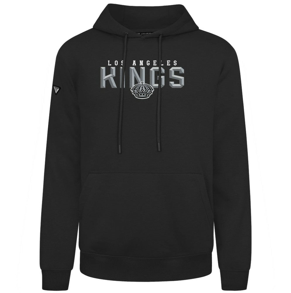Los Angeles Kings Levelwear Podium Carve Pullover Hoodie - Black - NHL