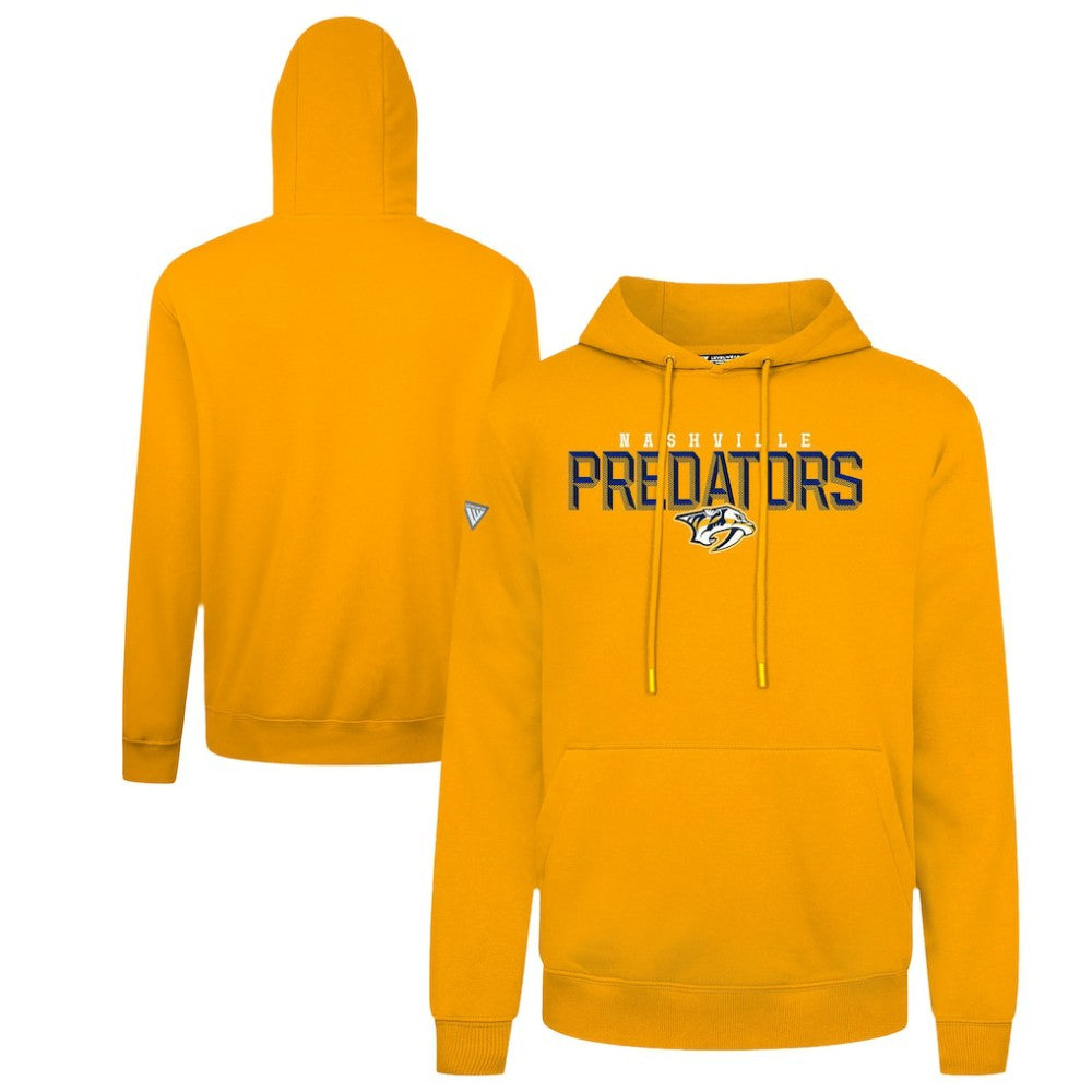 Nashville Predators Levelwear Podium Carve Pullover Hoodie - Gold - NHL