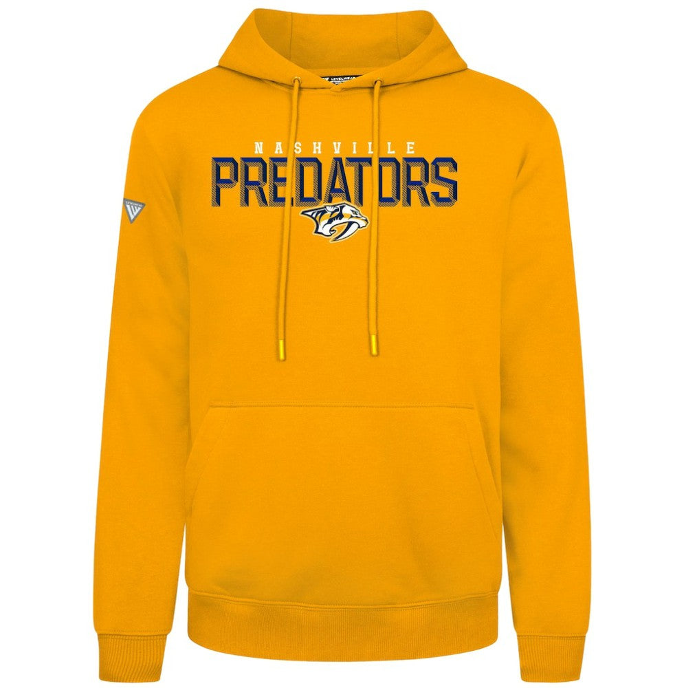 Nashville Predators Levelwear Podium Carve Pullover Hoodie - Gold - NHL