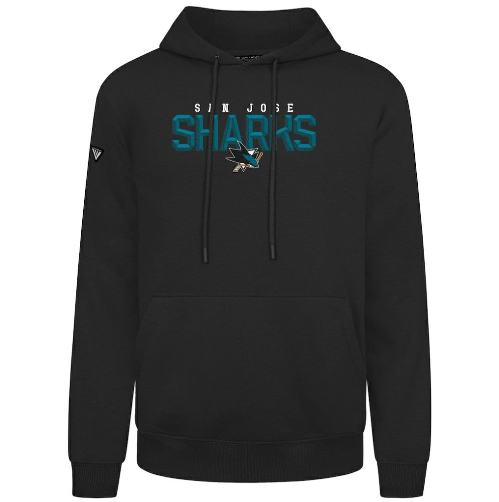 San Jose Sharks Levelwear Podium Carve Pullover Hoodie - Black - NHL