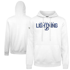 Tampa Bay Lightning Levelwear Podium Carve Pullover Hoodie - White - NHL