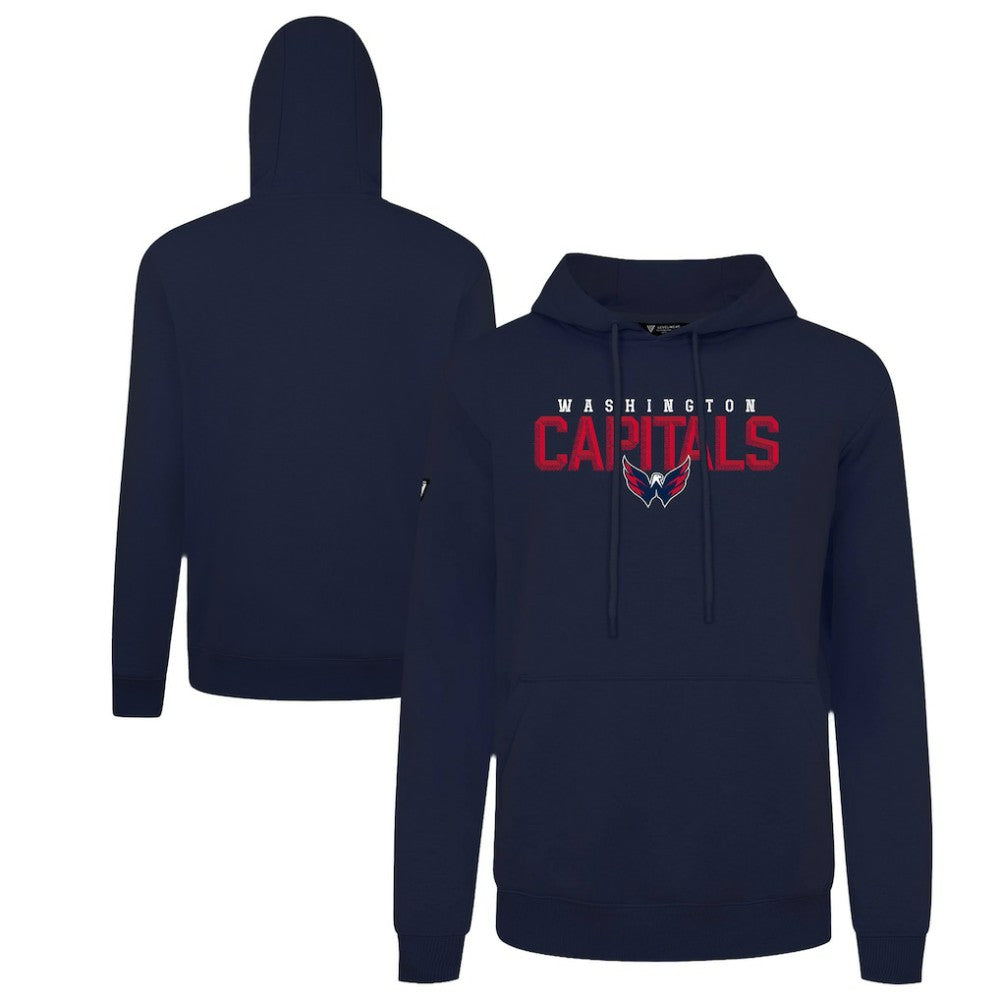 Washington Capitals Levelwear Podium Carve Pullover Hoodie - Navy - NHL