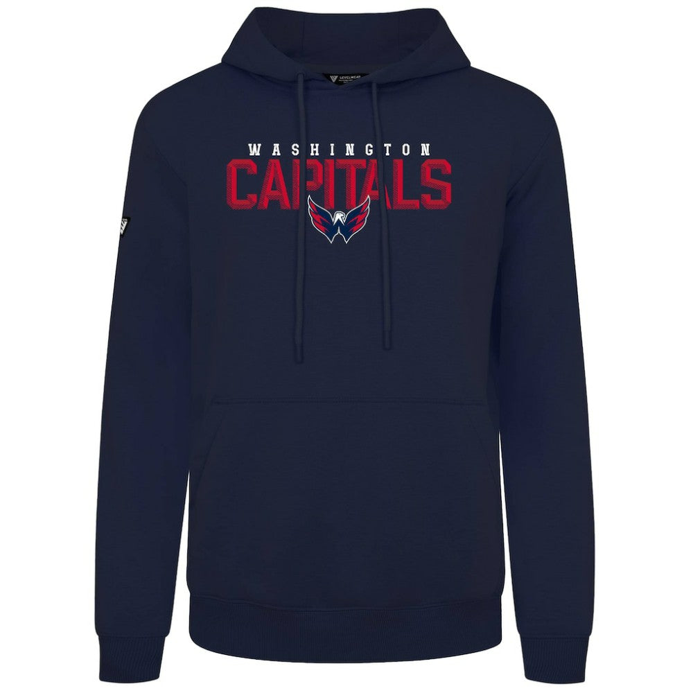 Washington Capitals Levelwear Podium Carve Pullover Hoodie - Navy - NHL