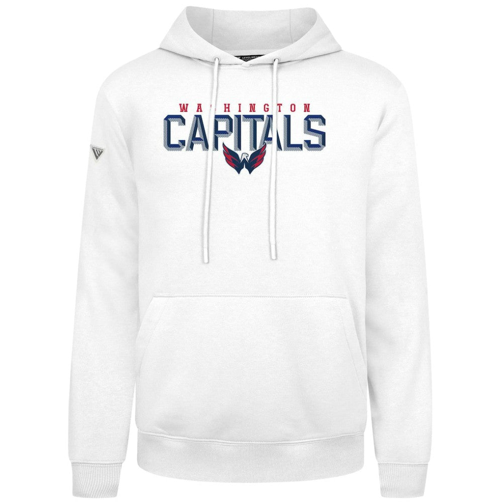 Washington Capitals Levelwear Podium Carve Pullover Hoodie - White - NHL