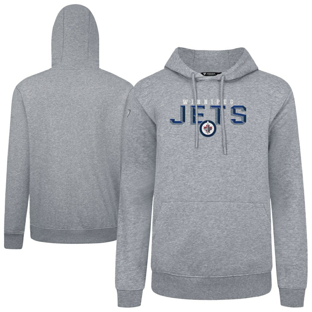 Winnipeg Jets Levelwear Podium Carve Pullover Hoodie - Gray - NHL