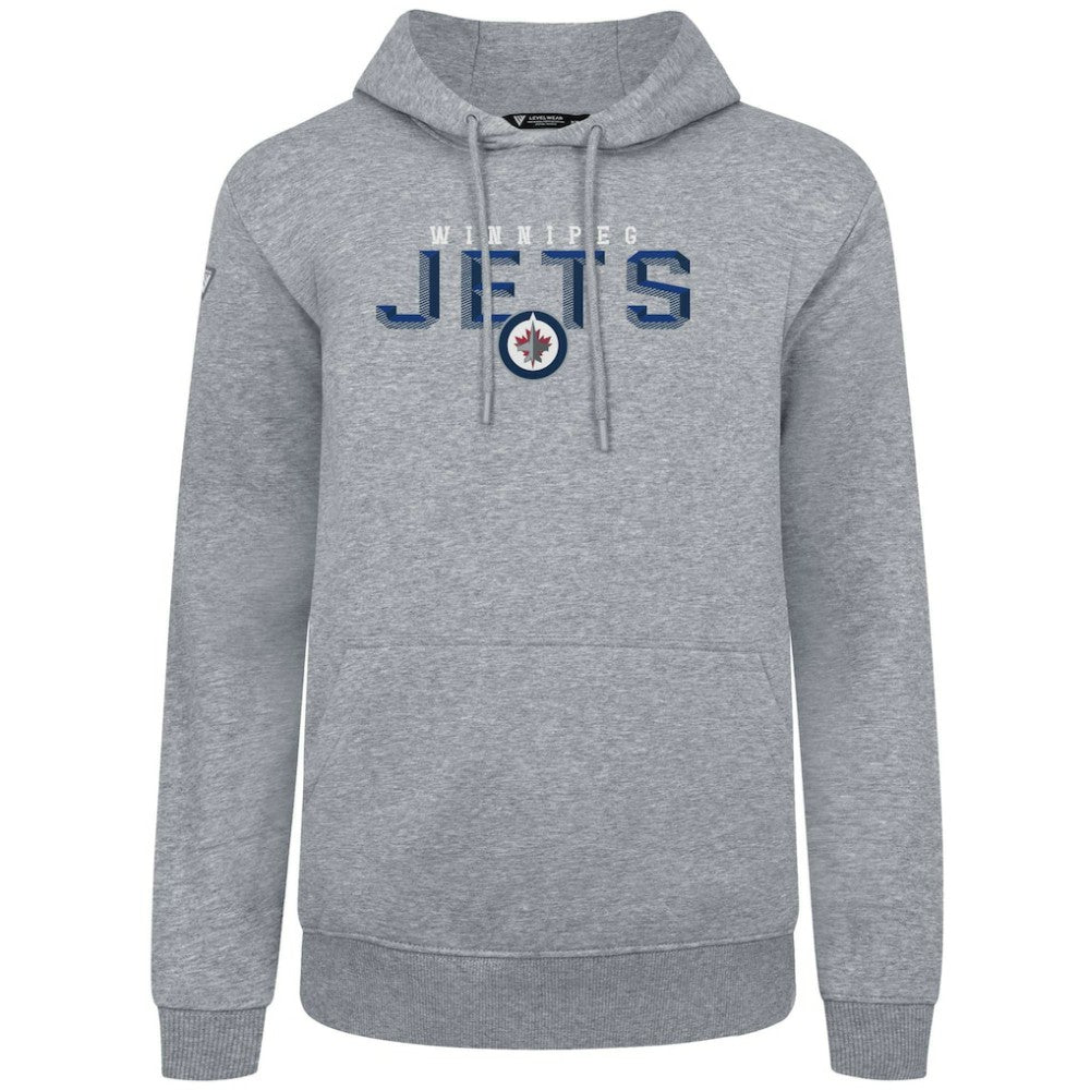 Winnipeg Jets Levelwear Podium Carve Pullover Hoodie - Gray - NHL