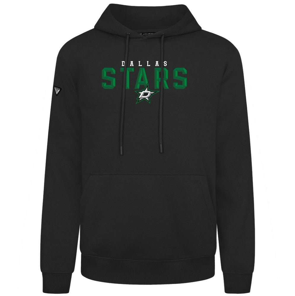 Dallas Stars Levelwear Podium Carve Pullover Hoodie - Black - NHL