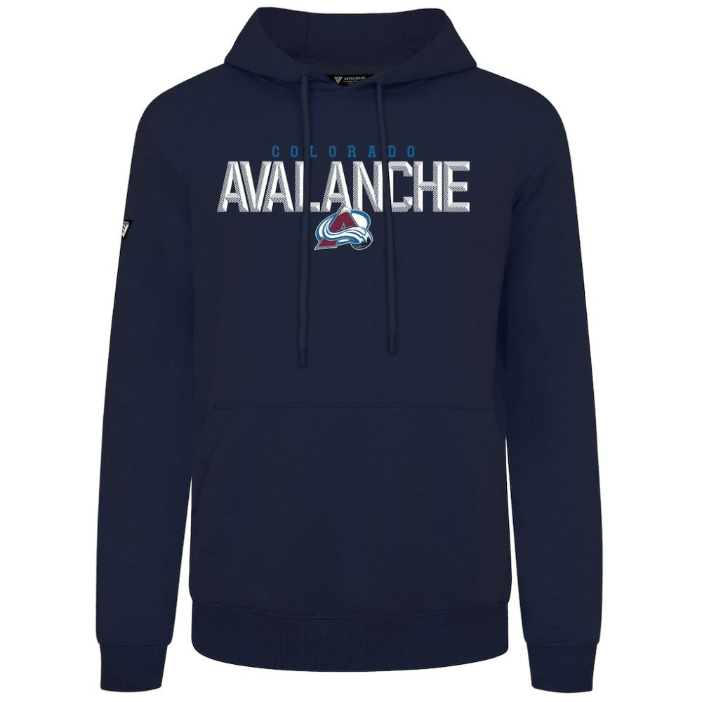 Colorado Avalanche Levelwear Podium Carve Pullover Hoodie - Navy - NHL