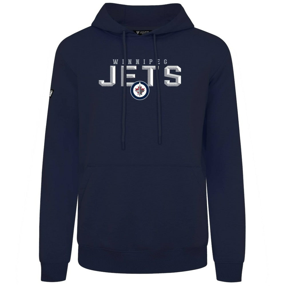Winnipeg Jets Levelwear Podium Carve Pullover Hoodie - Navy - NHL