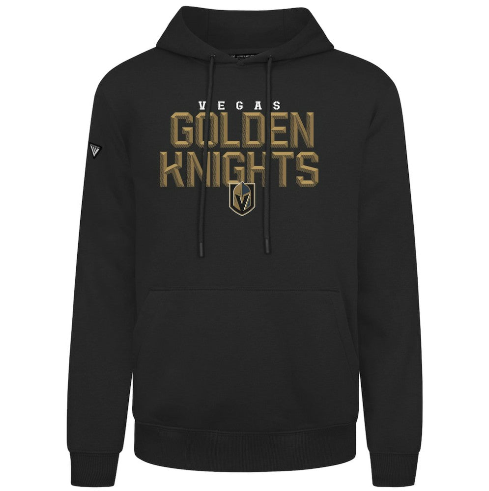 Vegas Golden Knights Levelwear Podium Carve Pullover Hoodie - Black - NHL