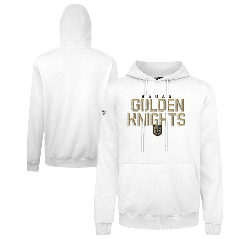Vegas Golden Knights Levelwear Podium Carve Pullover Hoodie - White - NHL