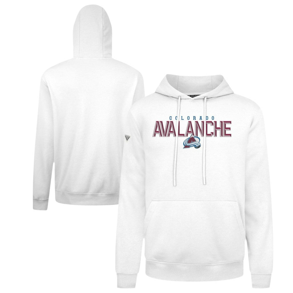 Colorado Avalanche Levelwear Podium Carve Pullover Hoodie - White - NHL