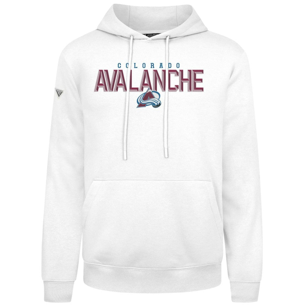 Colorado Avalanche Levelwear Podium Carve Pullover Hoodie - White - NHL