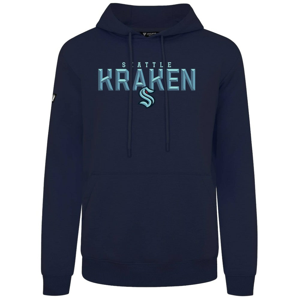 Seattle Kraken Levelwear Podium Carve Pullover Hoodie - Navy - NHL