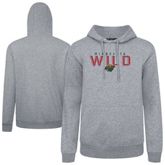 Minnesota Wild Levelwear Podium Carve Pullover Hoodie - Gray - NHL