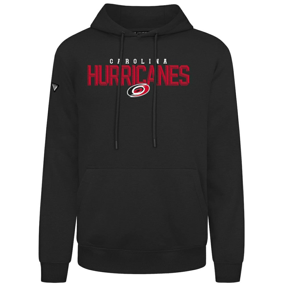 Carolina Hurricanes Levelwear Podium Carve Pullover Hoodie - Black - NHL