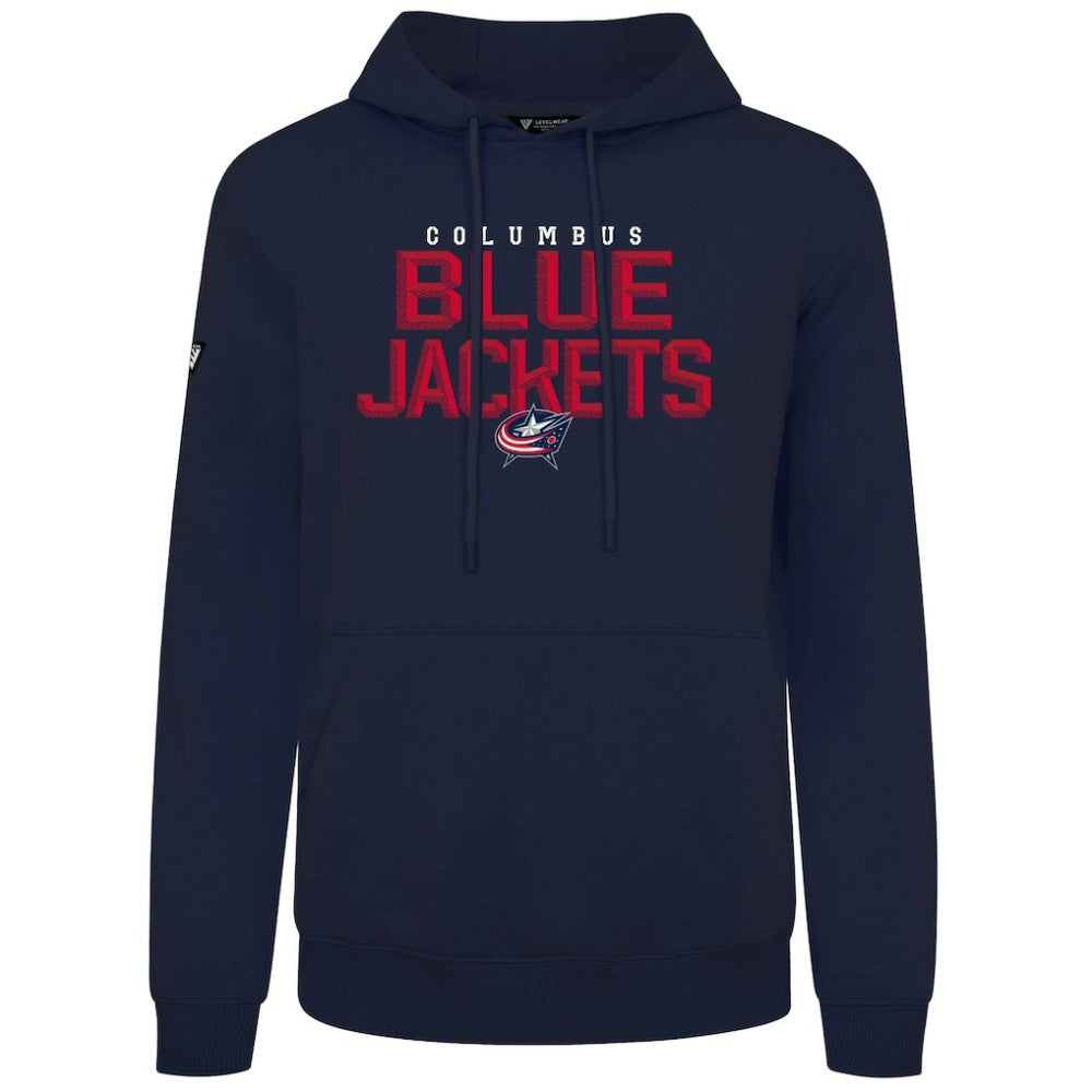 Columbus Blue Jackets Levelwear Podium Carve Pullover Hoodie - Navy - NHL