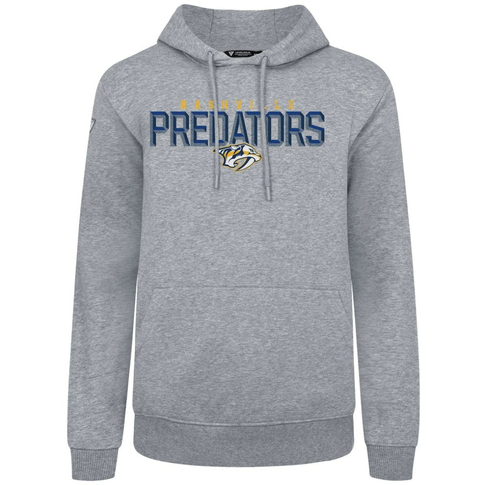 Nashville Predators Levelwear Podium Carve Pullover Hoodie - Gray - NHL