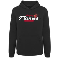 Calgary Flames Levelwear Youth Podium Monument Pullover Hoodie - Black - NHL