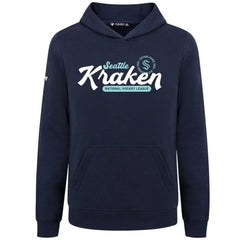 Seattle Kraken Levelwear Youth Podium Monument Pullover Hoodie - Navy - NHL