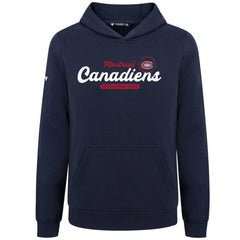 Montreal Canadiens Levelwear Youth Podium Monument Pullover Hoodie - Navy - NHL
