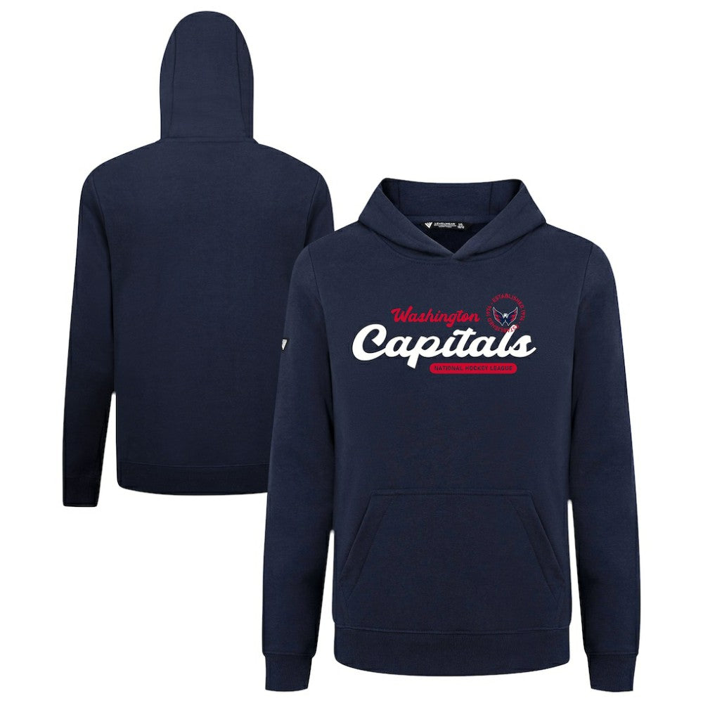 Washington Capitals Levelwear Youth Podium Monument Pullover Hoodie - Navy - NHL