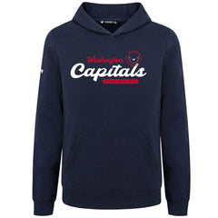 Washington Capitals Levelwear Youth Podium Monument Pullover Hoodie - Navy - NHL