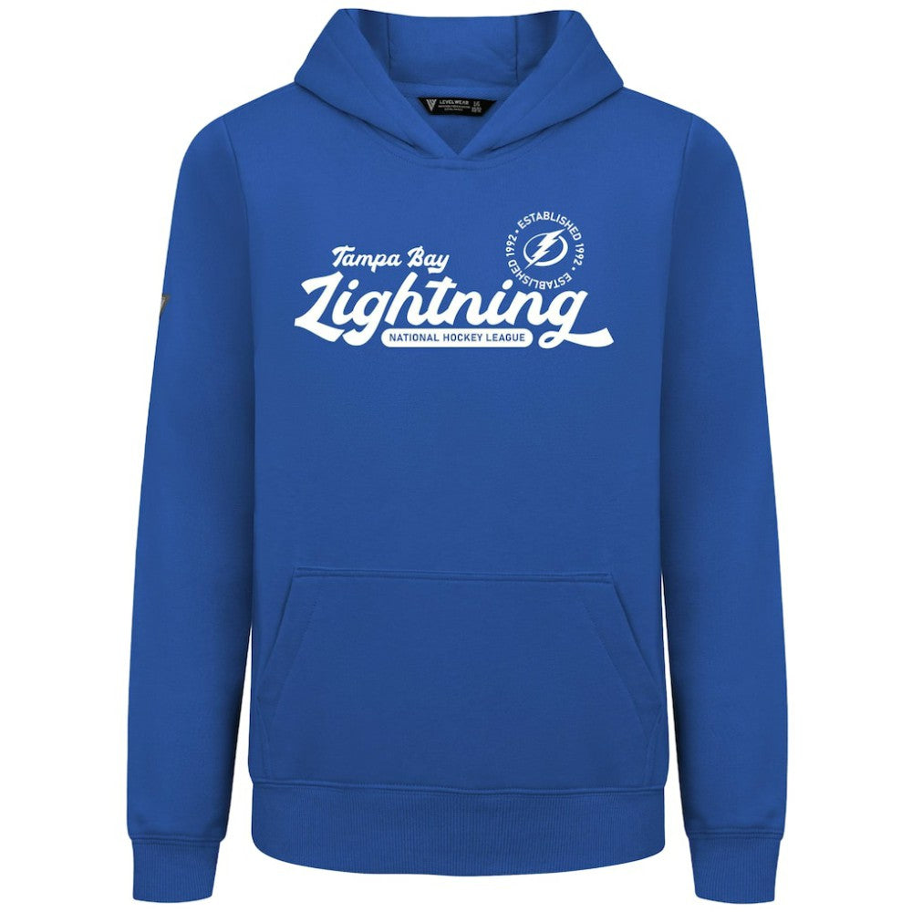 Tampa Bay Lightning Levelwear Youth Podium Monument Pullover Hoodie - Royal - NHL