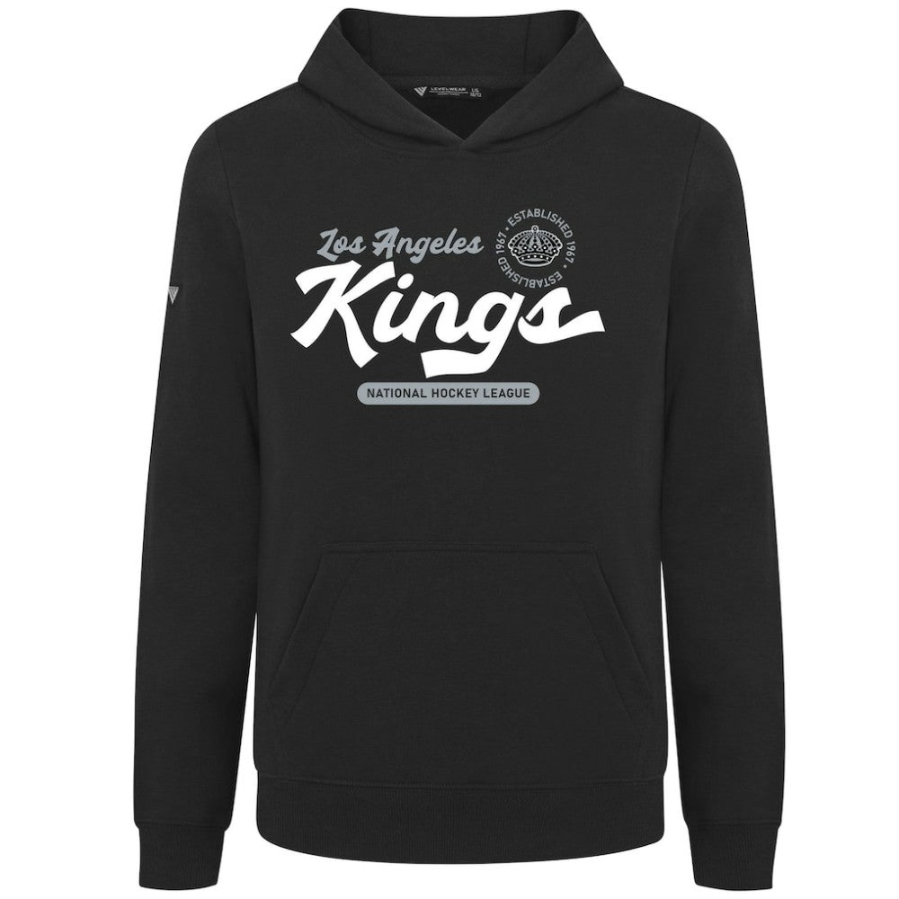 Los Angeles Kings Levelwear Youth Podium Monument Pullover Hoodie - Black - NHL