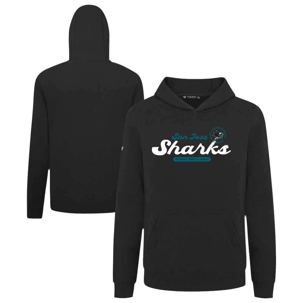 San Jose Sharks Levelwear Youth Podium Monument Pullover Hoodie - Black - NHL