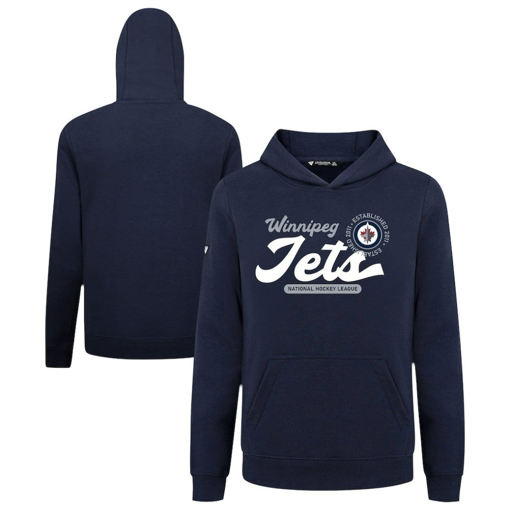 Winnipeg Jets Levelwear Youth Podium Monument Pullover Hoodie - Navy - NHL